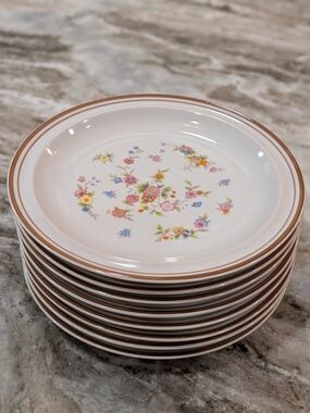 Colonial Stoneware Violet Plates